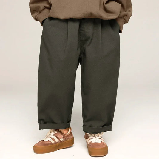 Primavera 2025 pantaloni di cotone per bambini