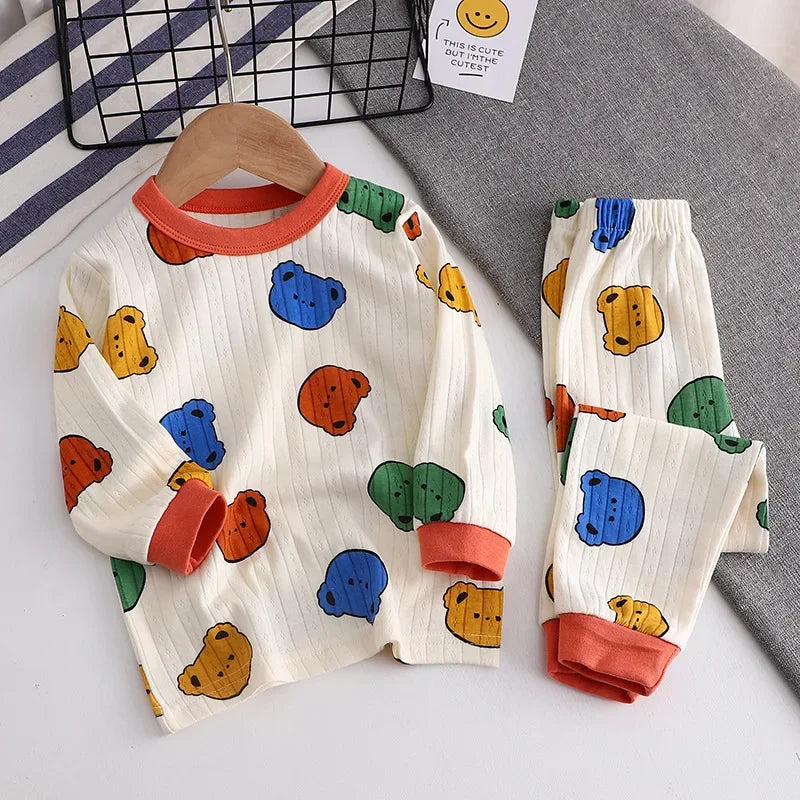 Set di pigiama a manica lunga per bambini 