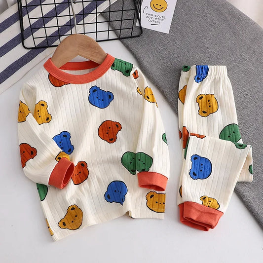 Set di pigiama a manica lunga per bambini 