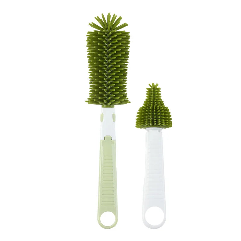 2pcs/set di biberon siliconato 