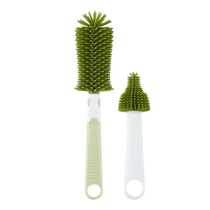 2pcs/set di biberon siliconato 