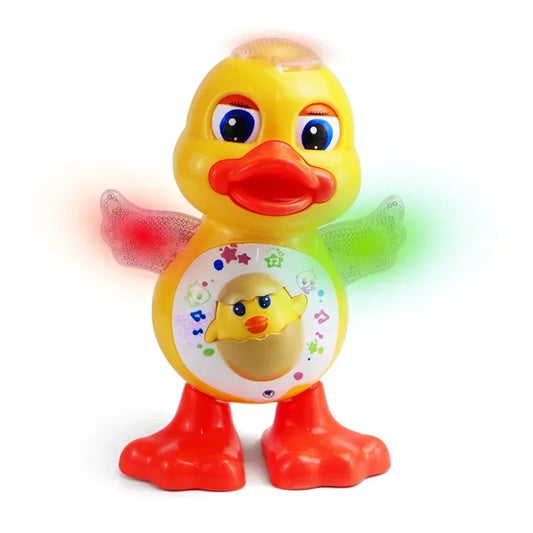Juguete de pato musical caminando