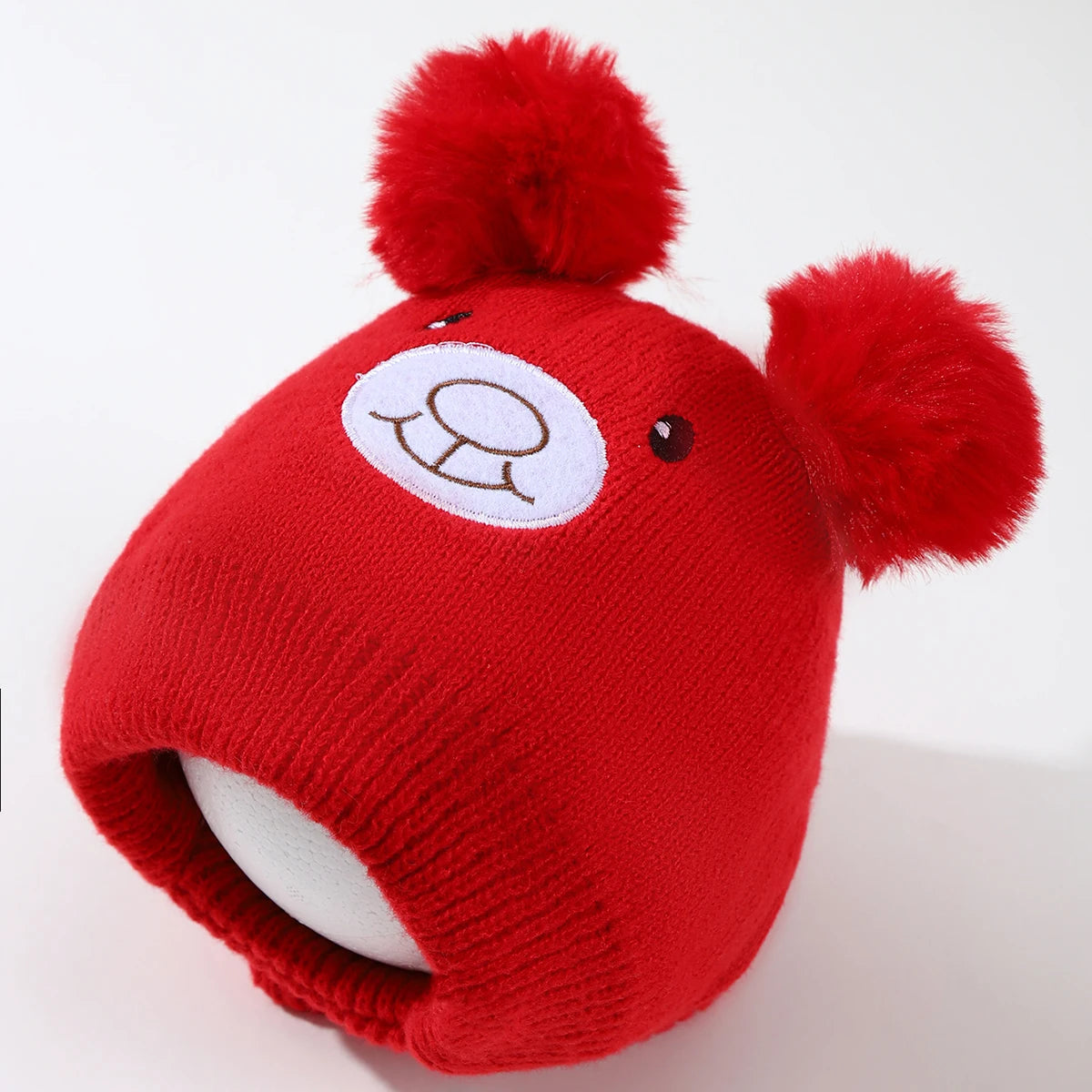 Cappello per bambini delle orecchie da orso sorridente