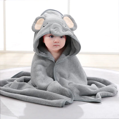 Asciugamano da bagno per bambini con cappuccio animale 