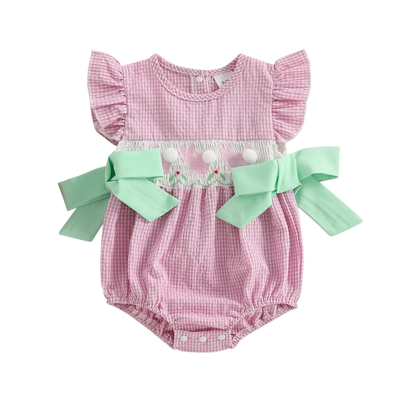 Sky Blue Gingham Baby Comper