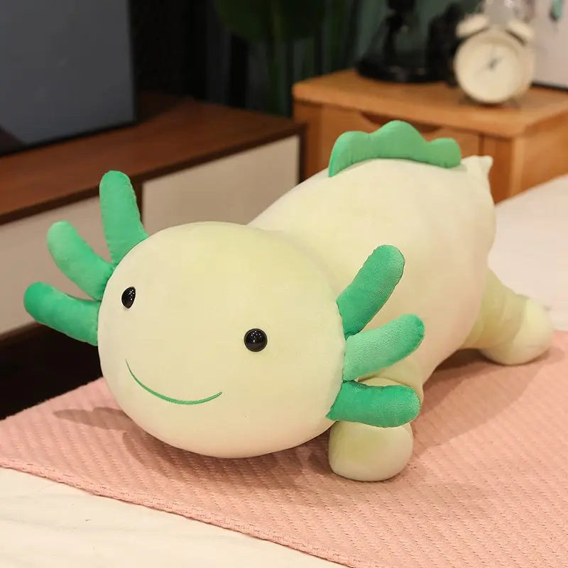 Cuscino peluche Axolotl gigante
