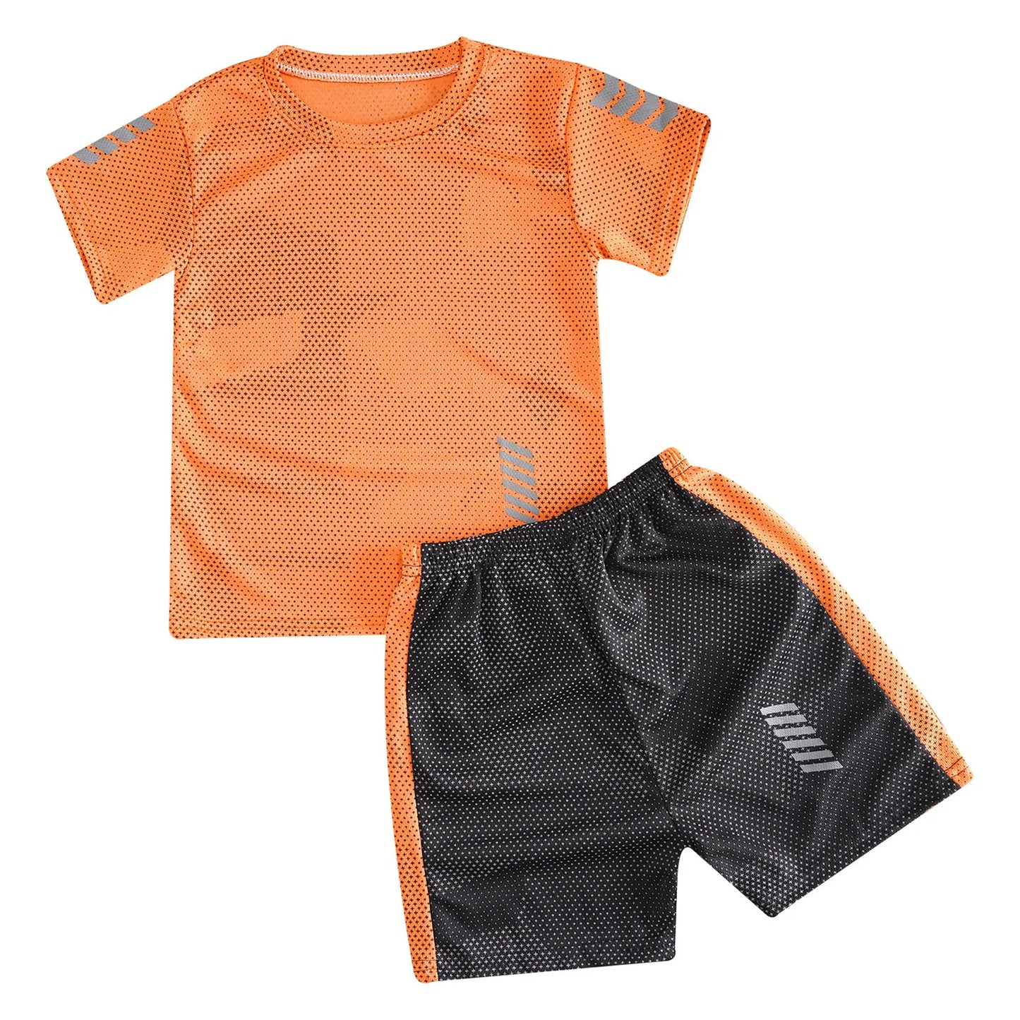 T-shirt sportiva attiva e pantaloncini per bambini