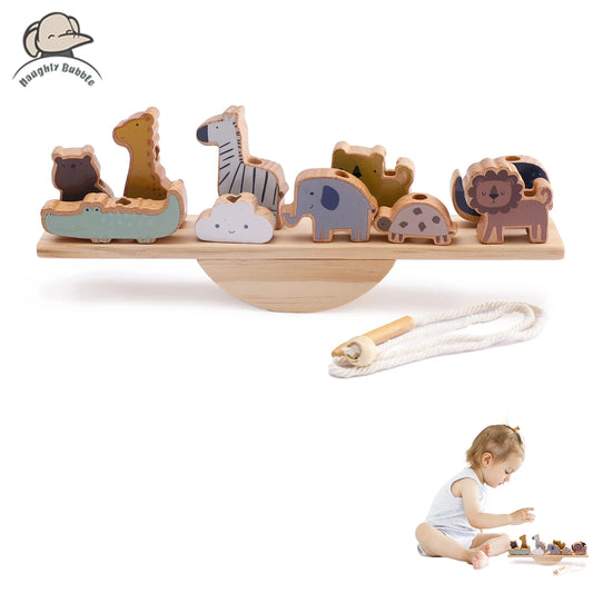 Juego de juguetes de equilibrio de madera
