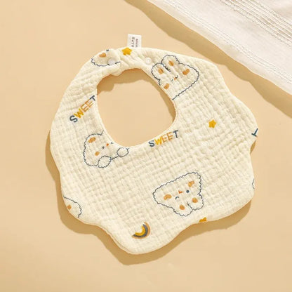 Collezione di bavaglini di garza di cotone premium