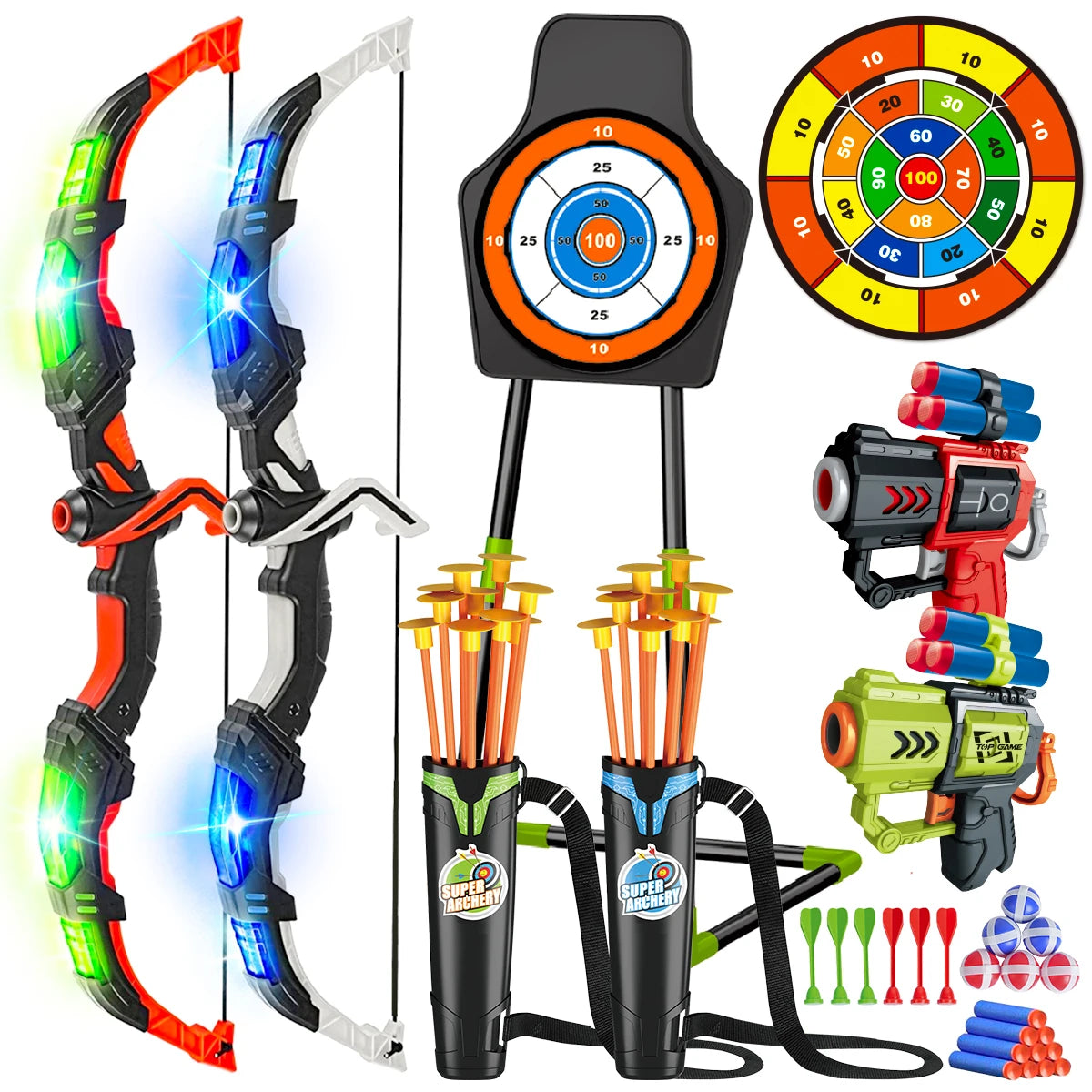 Archery de juguetes y juegos de disparos