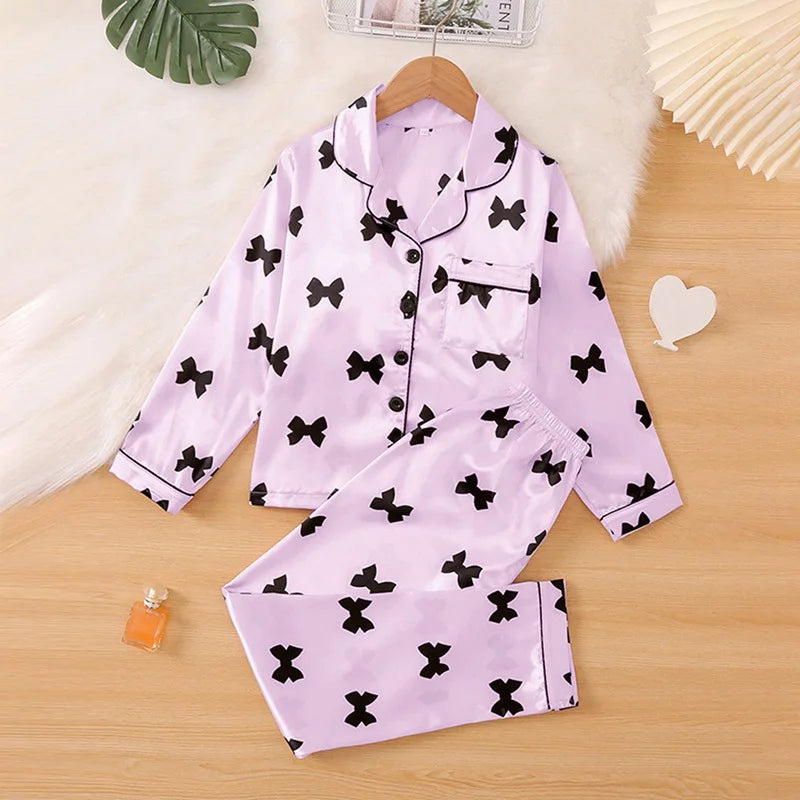 Children’s Satin Pajamas Set