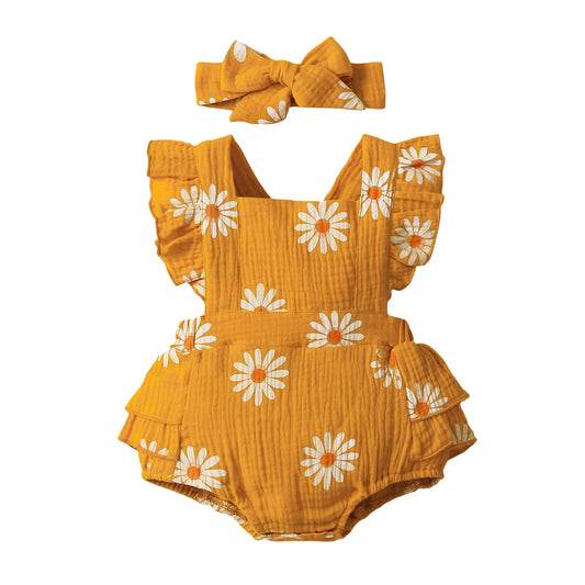 Set di pagliamber Blooming Daisy Baby