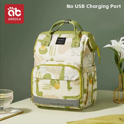 AIBEDILA Large Capacity Diaper Bag Backpack