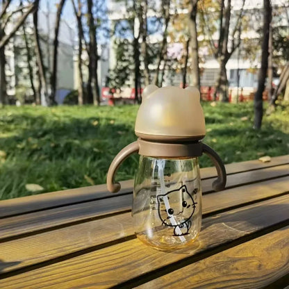 Cat Design Baby Straw Cup