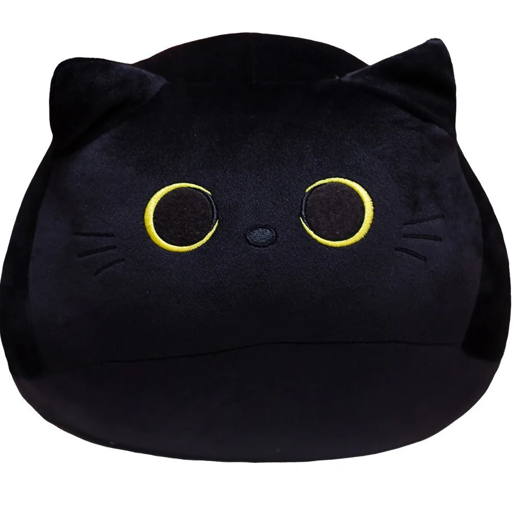 Cuscini di peluche con gatto rotondo