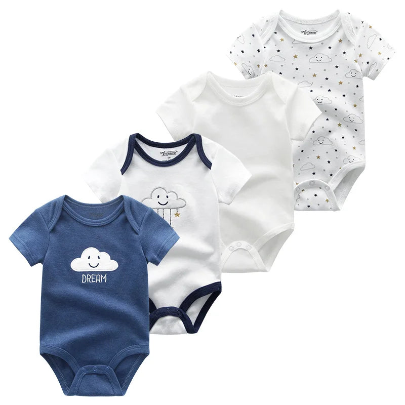 4 piezas Bodysuit recién nacidos