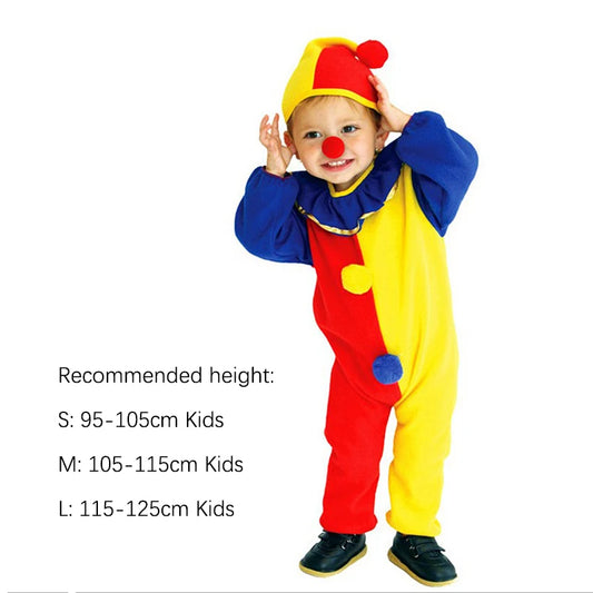 Disfraz de payaso colorido para niños