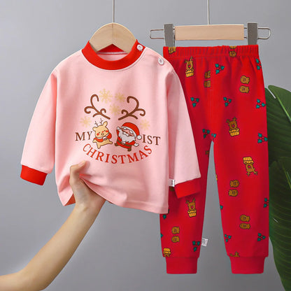 Set de pijama festivo de Santa & Tree