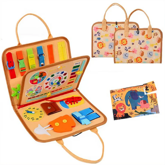Montessori Busy Book Backpack Set