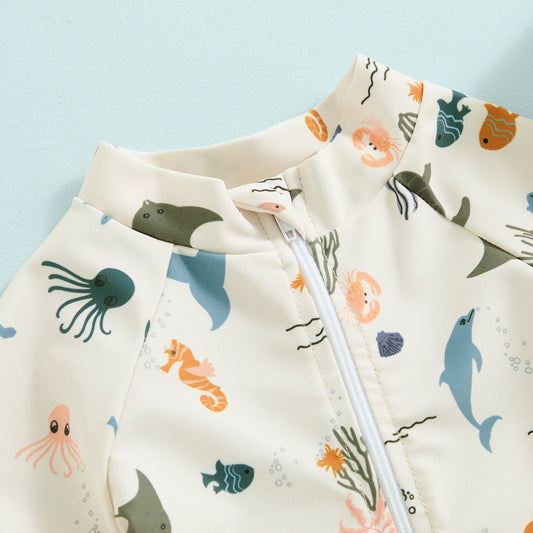 Protezione solare del costume da bagno per bambini