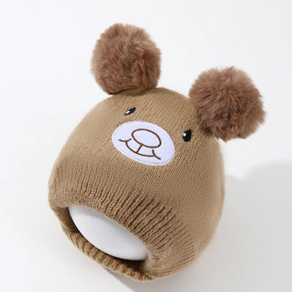 Cappello per bambini delle orecchie da orso sorridente