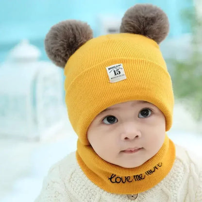 Set di baby winter hat e collo più calmo 