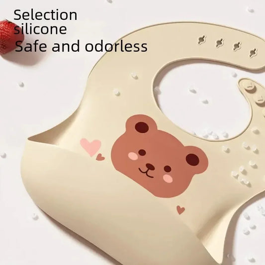 Bavaglini di silicone con il design dell'orso