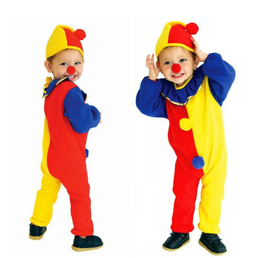 Disfraz de payaso colorido para niños