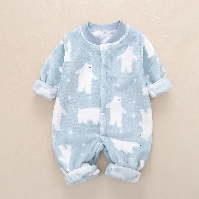 Pajama de ropa de recién nacido de invierno