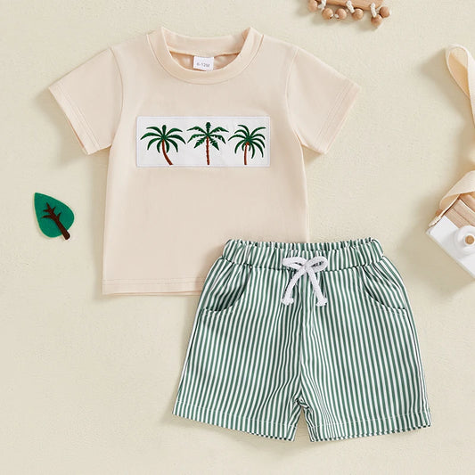 Outfit estivo per bambini in palma 