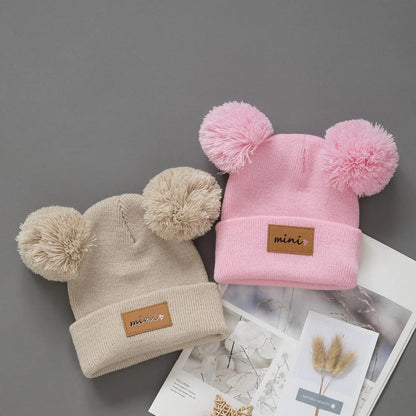 Cappello da baby beanie pom-pom 
