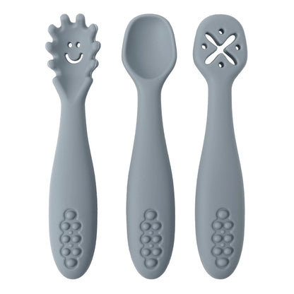Set da cucchiaio per bambini in silicone da 3 pezzi 