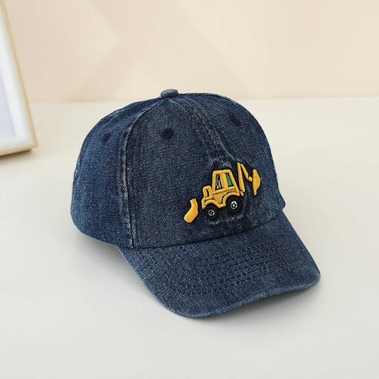 Gapa de béisbol de color azul claro para niños
