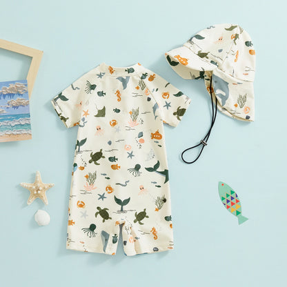 Protezione solare del costume da bagno per bambini