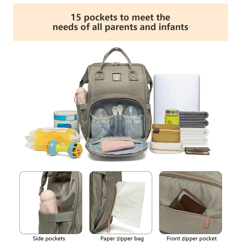 Original Lequeen Diaper Bag Backpack