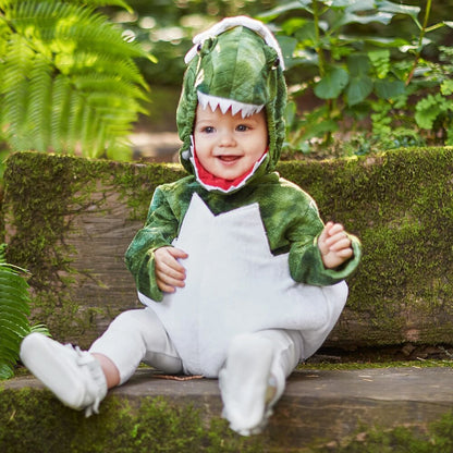 Disfraz de bebé con temática de dinosaurio