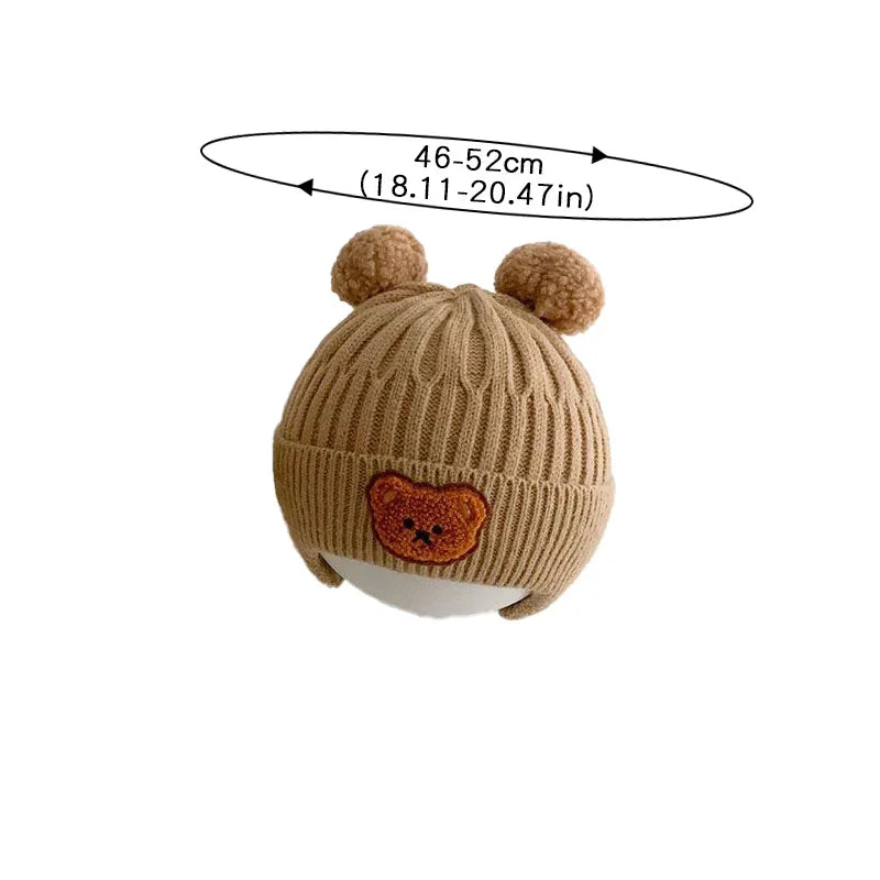 Sombrero de punto de oso bebé