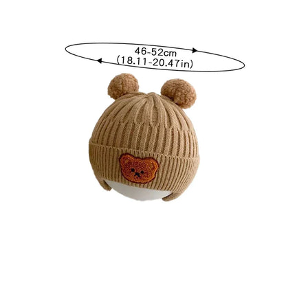 Sombrero de punto de oso bebé