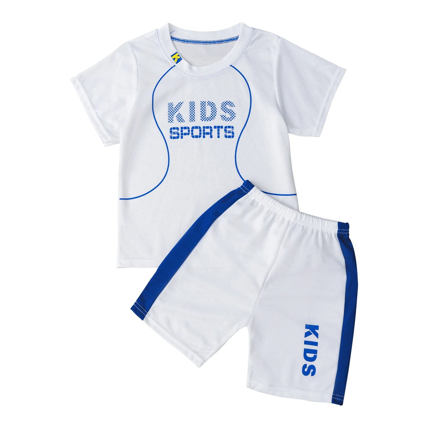 T-shirt sportiva attiva e pantaloncini per bambini