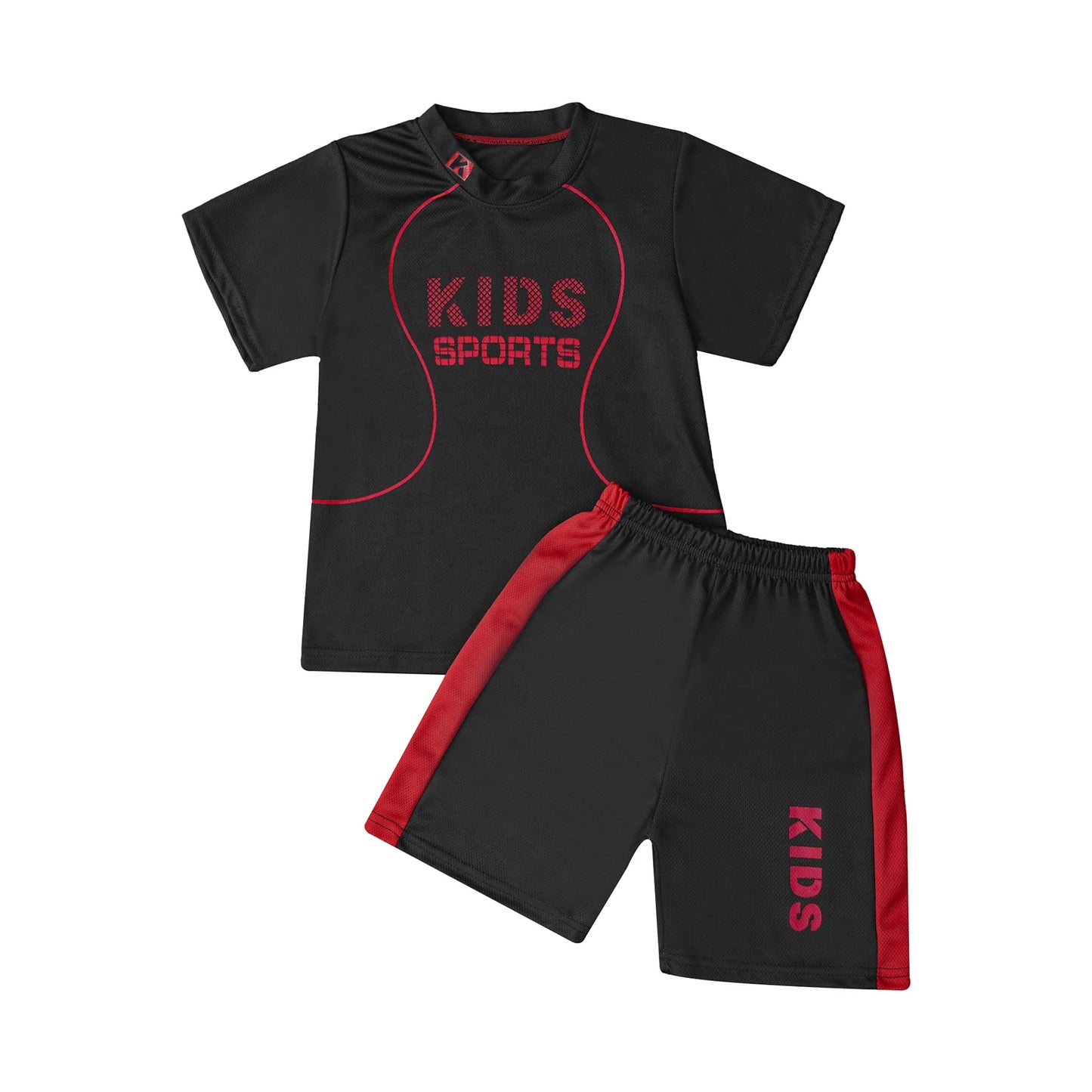 T-shirt sportiva attiva e pantaloncini per bambini