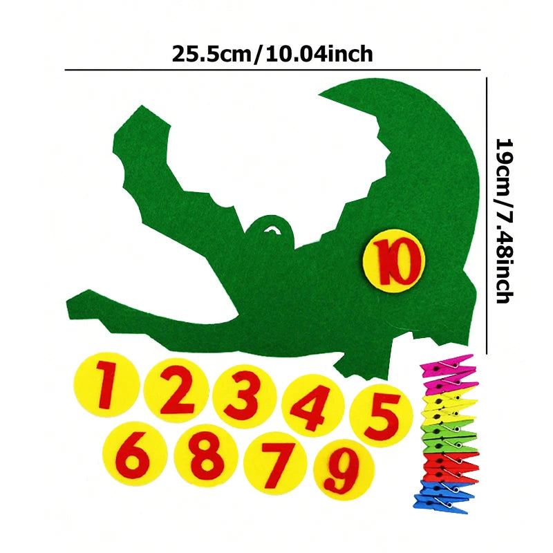Set di apprendimento di numeri educativi colorati