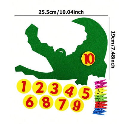 Set di apprendimento di numeri educativi colorati