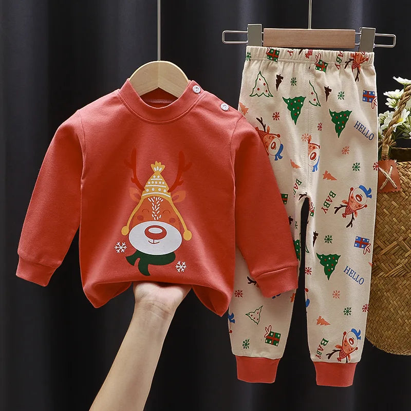 Set de pijama festivo de Santa & Tree