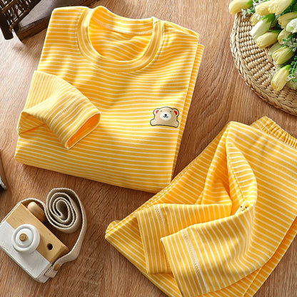 Set de pijama de confort a rayas