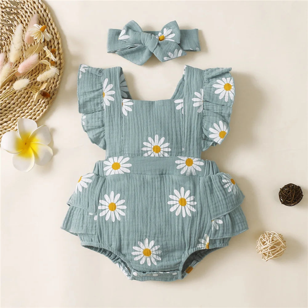 Set di pagliamber Blooming Daisy Baby