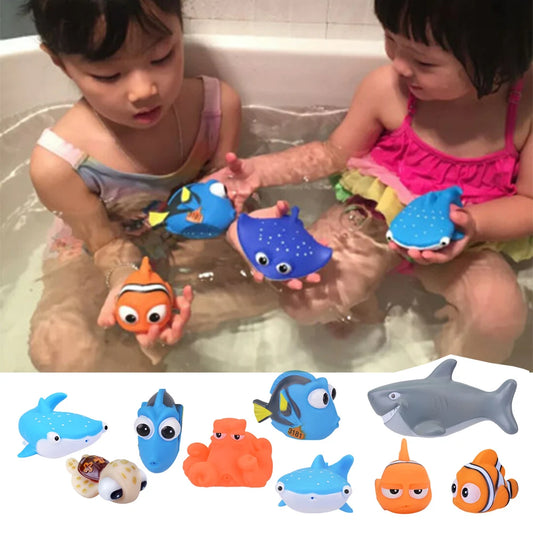 Adornos de animales marinos juego de juguetes flotantes 