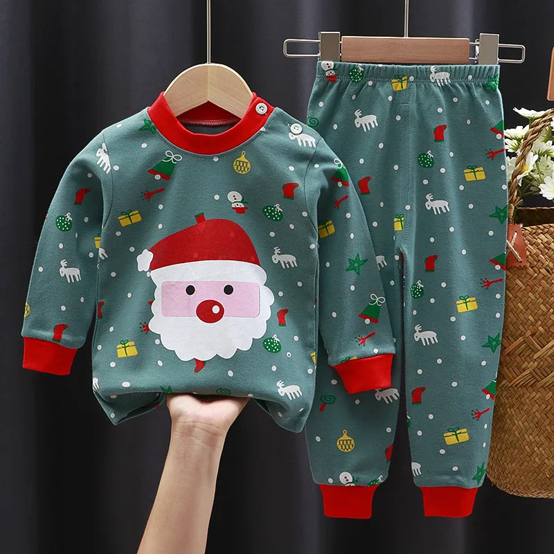 Set de pijama festivo de Santa & Tree