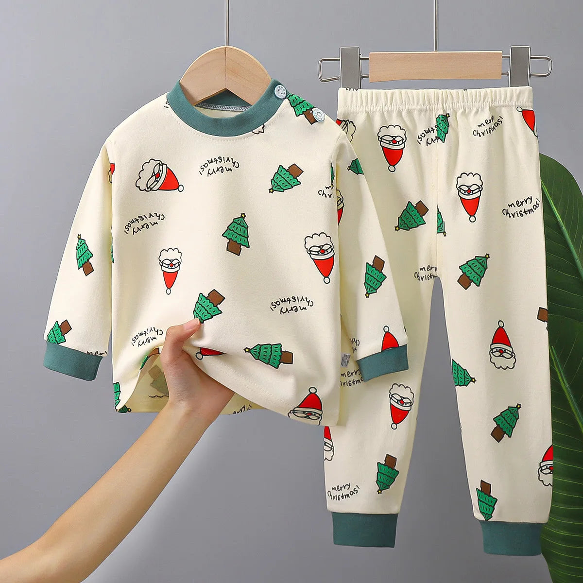 Set de pijama festivo de Santa & Tree