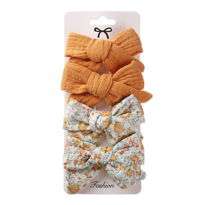 Set di clip per bambini floreali a 4 pezzi 