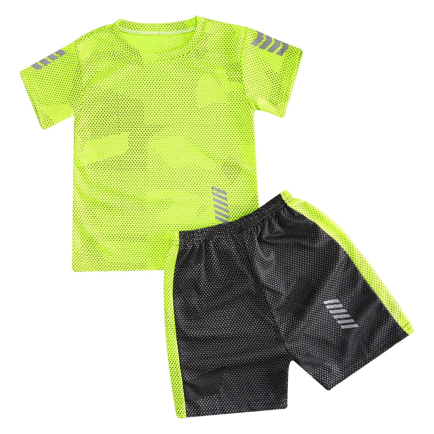 T-shirt sportiva attiva e pantaloncini per bambini